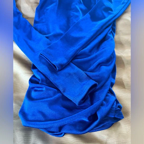 Vibrant Blue Long Sleeve Dress - Picture 3 of 5